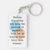 Porte-clés Citations d'amitié féminine (Dos)