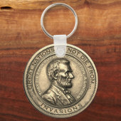 Porte-clés Citations de Great Abraham Lincoln (Verso)