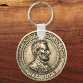 Porte-clés Citations de Great Abraham Lincoln (Recto)