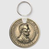 Porte-clés Citations de Great Abraham Lincoln (Verso)