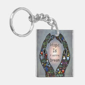 Porte-clés Citations de motivation au sujet des rêves et des (Devant gauche)