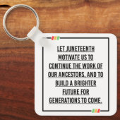 Porte-clés Citations du 11° siècle, Liberté des Africains-Amé (Recto)