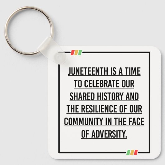 Porte-clés Citations du 11° siècle, Liberté des Africains-Amé (Recto)