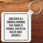 Porte-clés Citations du 11° siècle, Liberté des Africains-Amé (Verso)