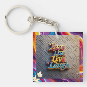 Porte-clés « Citations Inspirantes Multi Couleurs »