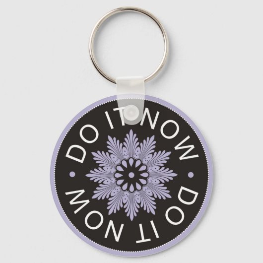 Porte-clés Citations Motivationnelles 3 Mot ~Do It Now~ (Recto)