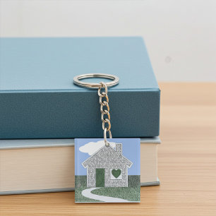 Porte-clés Citations personnelles de la maison sentimentale a