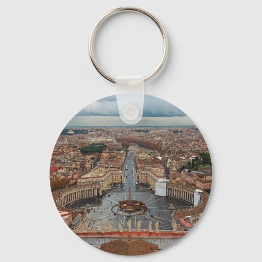 Porte-clés Cité du Vatican - Vue de la basilique Saint-Pierre (Recto)