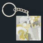 Porte-clés Citron<br><div class="desc">Citron Mist III par Juin Erica Vess. Comprend des tons jaune et gris pour créer un design abstrait.</div>