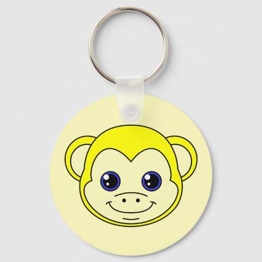 Porte-clés Citron de singe mignon (Recto)