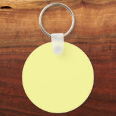 Porte-clés Citron jaune FFFF9F Couleur avec option Ajouter un (Verso)