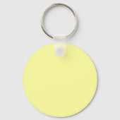 Porte-clés Citron jaune FFFF9F Couleur avec option Ajouter un (Verso)