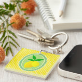 Porte-clés Citron jaune pâle (Devant Droit)