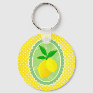 Porte-clés Citron Jaune Soleil Personnalisé