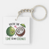 Porte-clés Citron vert pour ma Saint-Valentin noix de coco (Dos)