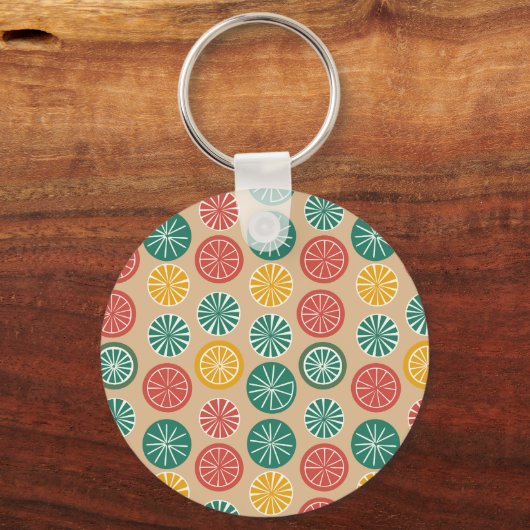 Porte-clés Citrons colorés (Verso)