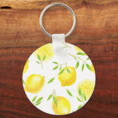 Porte-clés Citrons et feuilles (Recto)