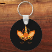Porte-clés Citrouille Candy Corn - Automne Automne thème Unic (Recto)