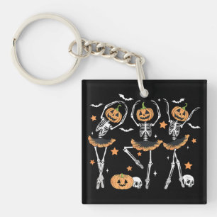 Porte-clés Citrouille de ballet Squelette effrayant Halloween