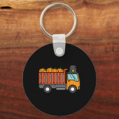 Porte-clés Citrouille de camion de Thanksgiving Automne autom (Recto)
