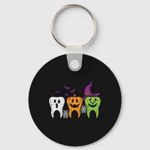 Porte-clés Citrouille de fantôme de dents Sorcière Mignonne D
