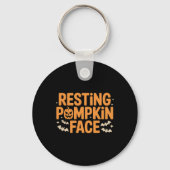 Porte-clés Citrouille de repos Face Bold T Halloween Tee (Recto)