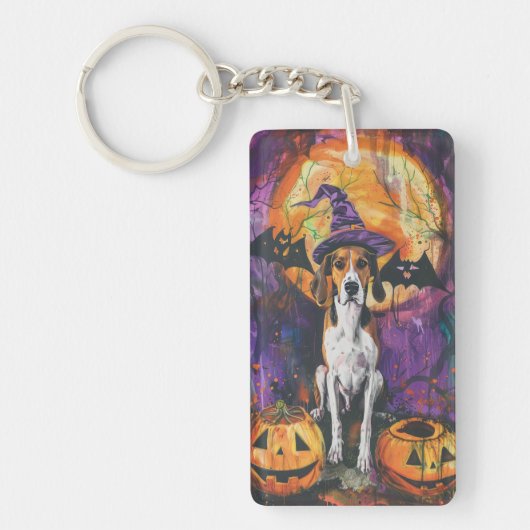 Porte-clés Citrouille d'Halloween américain Foxhound (Devant)