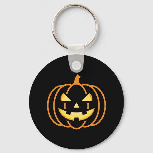 Porte-clés Citrouille d'Halloween classique (Recto)