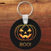 Porte-clés Citrouille d'Halloween classique (Verso)