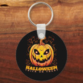 Porte-clés Citrouille d'Halloween Jack-O-Lantern (Recto)