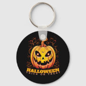 Porte-clés Citrouille d'Halloween Jack-O-Lantern (Verso)