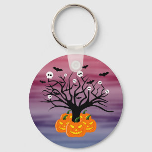 Porte-clés Citrouille d'Halloween Jack o’ Lanterne Dead Tree