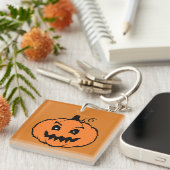 Porte-clés Citrouille d'horreur Halloween (Devant Droit)