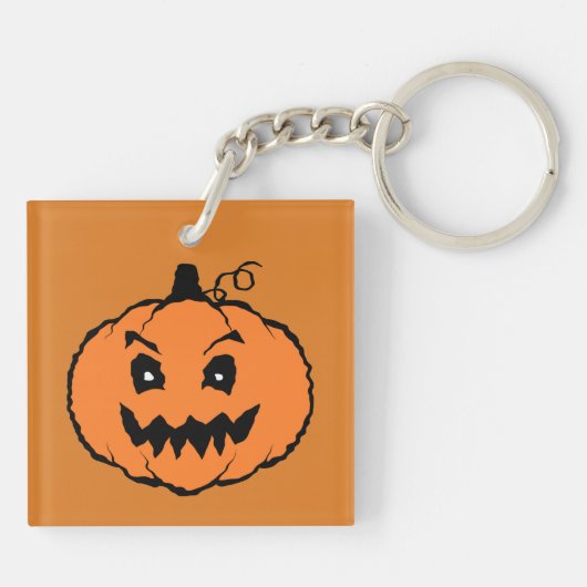 Porte-clés Citrouille d'horreur Halloween (Dos)