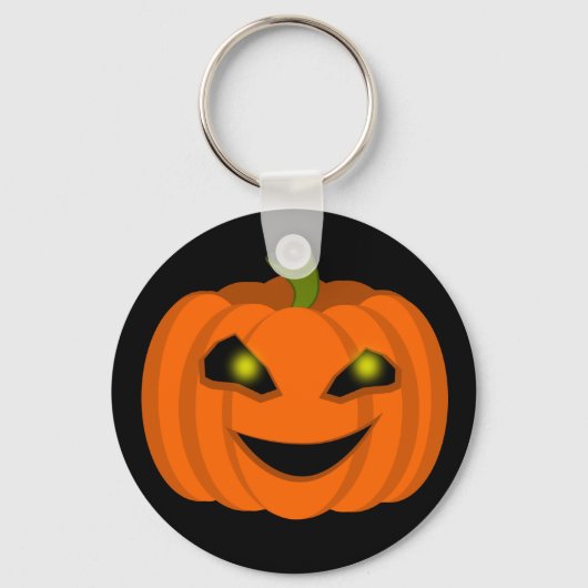 Porte-clés Citrouille effrayante d'Halloween (Recto)