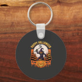 Porte-clés Citrouille effrayante pour Halloween Vector (Recto)