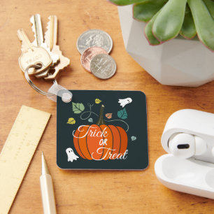 Porte-clés Citrouille et fantômes mignons d'Halloween Trick o