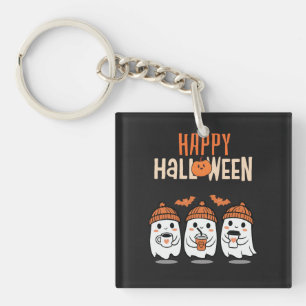 Porte-clés Citrouille Fantôme Halloween