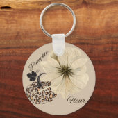 Porte-clés Citrouille Fleur (Recto)