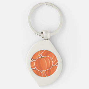 Porte-clés Citrouille fou