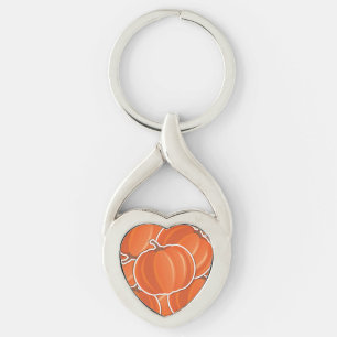 Porte-clés Citrouille fou