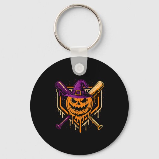Porte-clés Citrouille Halloween Baseball Ice Cream Driam Soky (Recto)