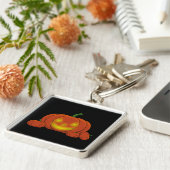 Porte-clés Citrouille Jack-o-lanterne (Côté)