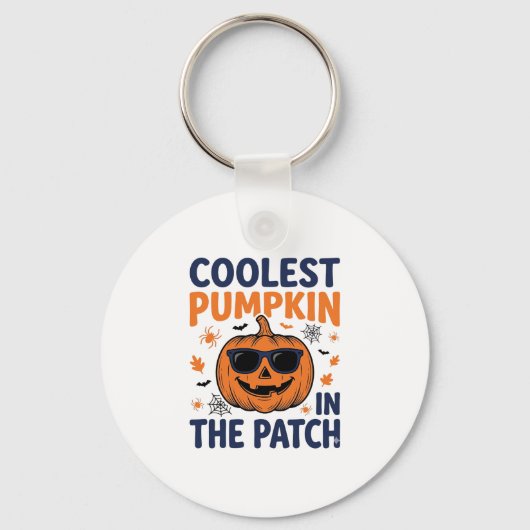 Porte-clés Citrouille la plus cool du patch Halloween Shirt_1 (Recto)