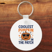 Porte-clés Citrouille la plus cool du patch Halloween Shirt_1 (Recto)