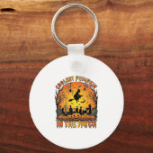 Porte-clés Citrouille la plus cool Patch Halloween Sorcière A (Recto)