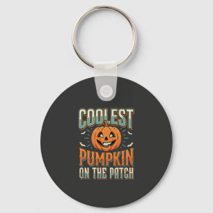 Porte-clés Citrouille la plus cool sur le patch Design Hallow
