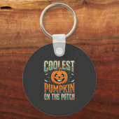 Porte-clés Citrouille la plus cool sur le patch Design Hallow (Recto)
