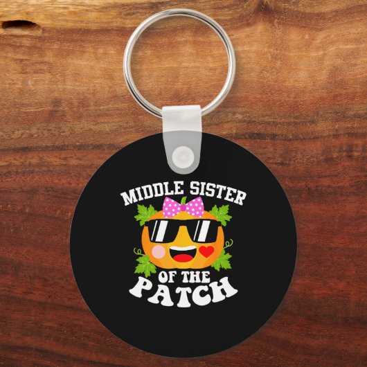 Porte-clés Citrouille Middle Soeur Du Patch Funny Hallowee (Recto)