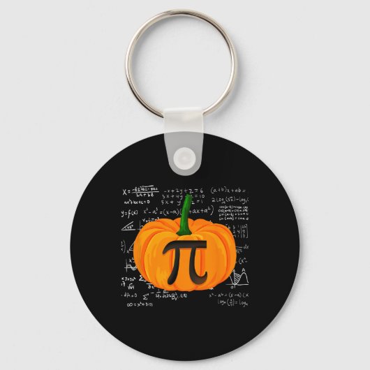 Porte-clés Citrouille Pie Math Funny Halloween Thanksgiving P (Recto)